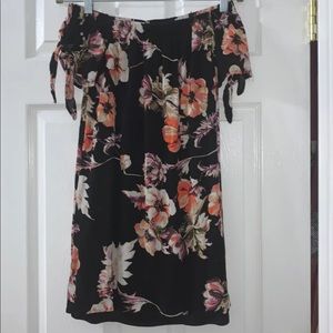 Floral off the shoulder dress